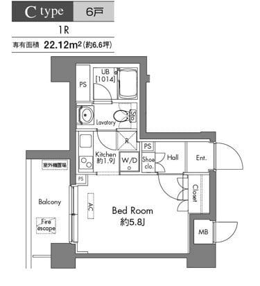 プラウドフラット早稲田 204