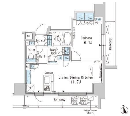 パークアクシス上野 802