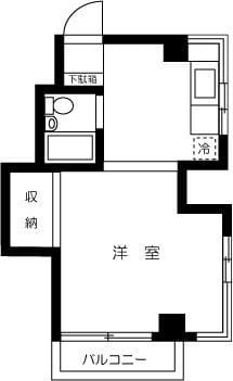フラッツ学芸大学 305 間取り図