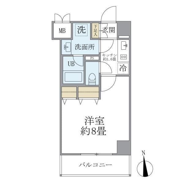 GRANSITE WASEDA 302 間取り図