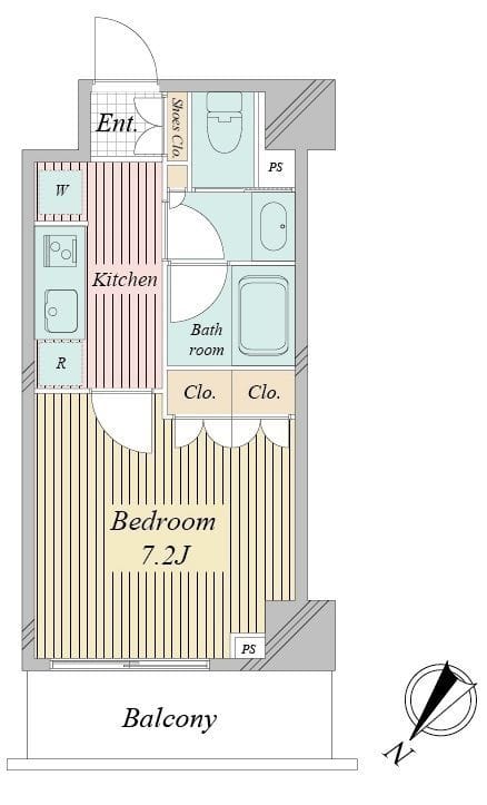 アクティ東仲通り 0507 間取り図