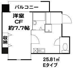 ドミール初台 205 間取り図