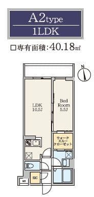 S-RESIDENCE駒場東大前 302 間取り図