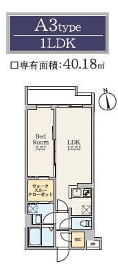 S-RESIDENCE駒場東大前 402 間取り図