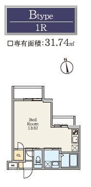 S-RESIDENCE駒場東大前 403 間取り図