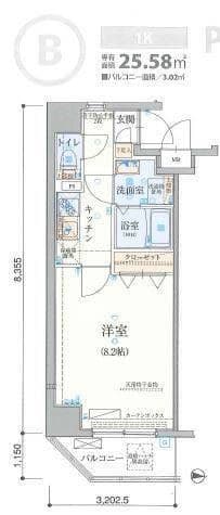 リヴシティ両国弐番館 802 間取り図