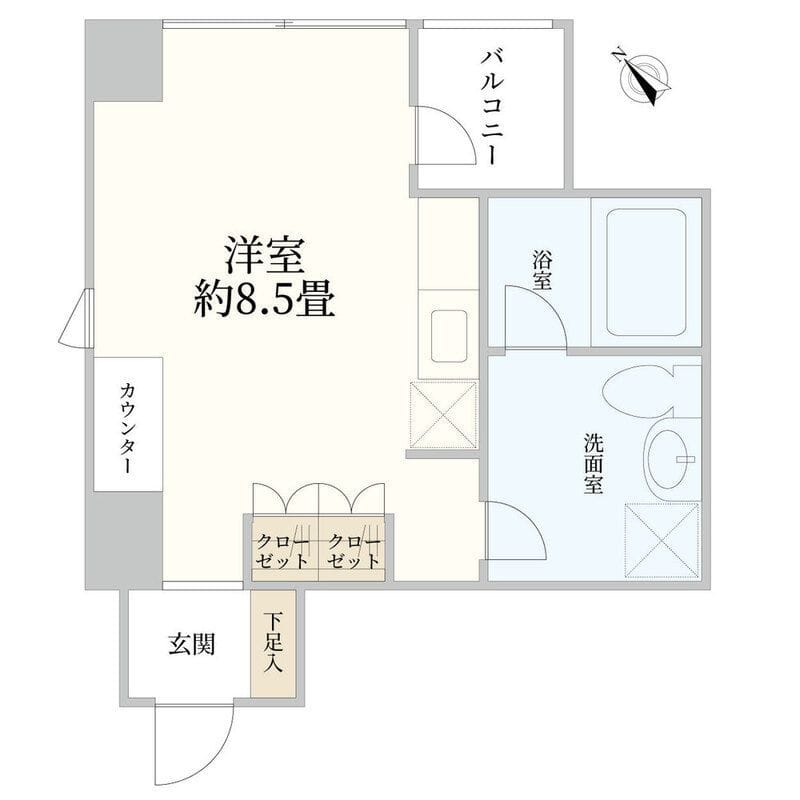 島津山クレス 201 間取り図