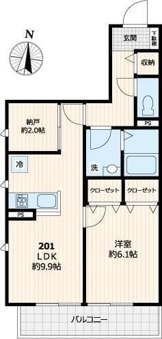 ガーデンホームズ高野 201