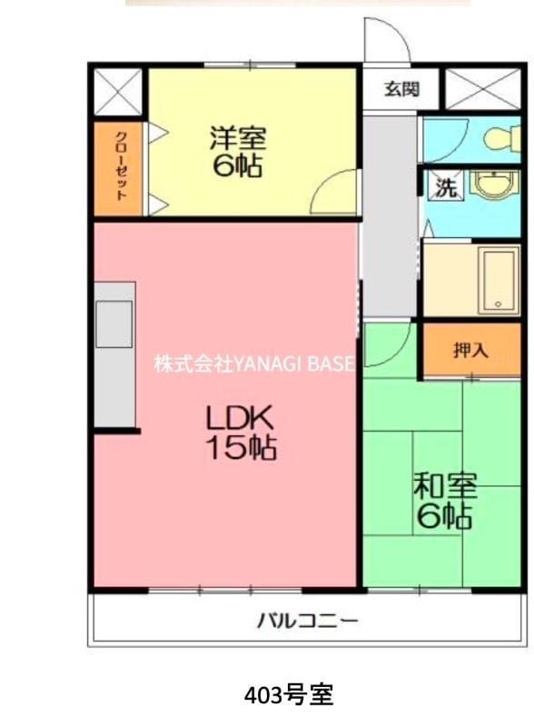 リステージ湘南川名 403 間取り図