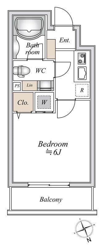 ドゥーエ阿佐ヶ谷 0311 間取り図