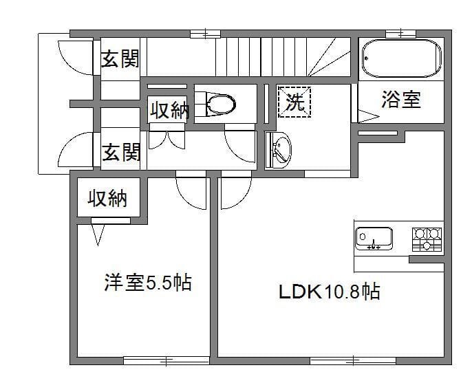 サニーサイドテラス 101 間取り図
