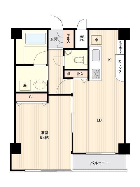 パークスクエア文京千石 0402 間取り図