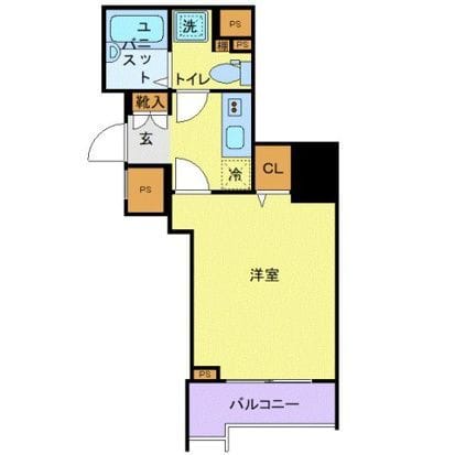 スカイコート日本橋壱番館 1005 間取り図