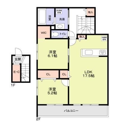 TREE TOPS 代々木 204 間取り図