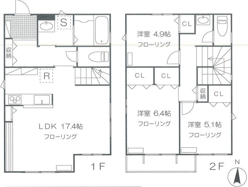 弦巻貸家戸建 1