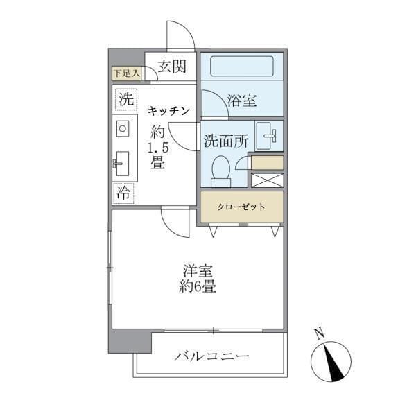 エコロジー白山レジデンス 301 間取り図