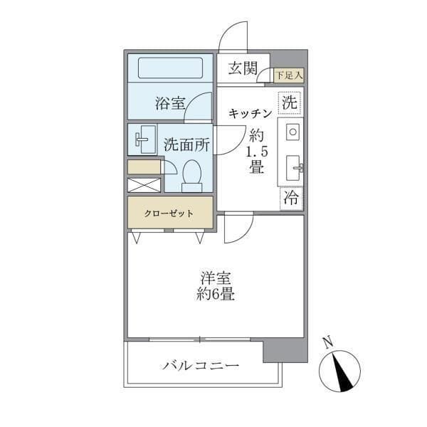 エコロジー白山レジデンス 902 間取り図