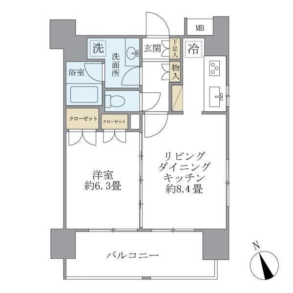エコロジー白山レジデンス 903 間取り図