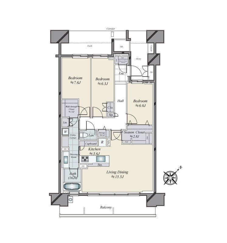 HARUMI FLAG SEA VILLAGE E棟 1607