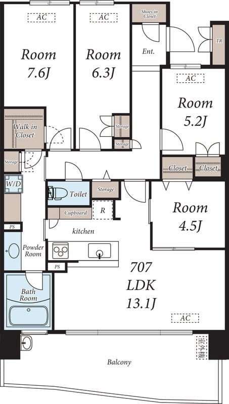 HARUMI FLAG SEA VILLAGE E棟 707