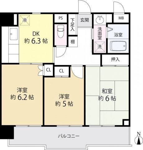 T’s garden新小岩 802 間取り図