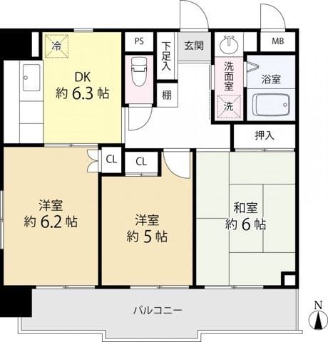 T’s garden新小岩 803 間取り図