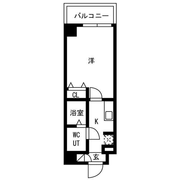 アルファコート青砥2 405 間取り図