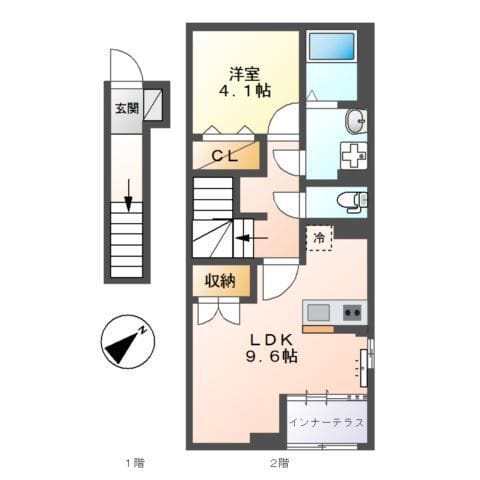 y’s・lien 201 間取り図