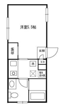 コンポジット中野 201 間取り図