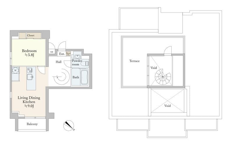 taliesin CY 802 間取り図