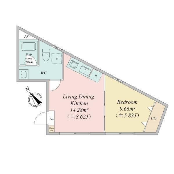 LiveFlat市ヶ谷 0202 間取り図