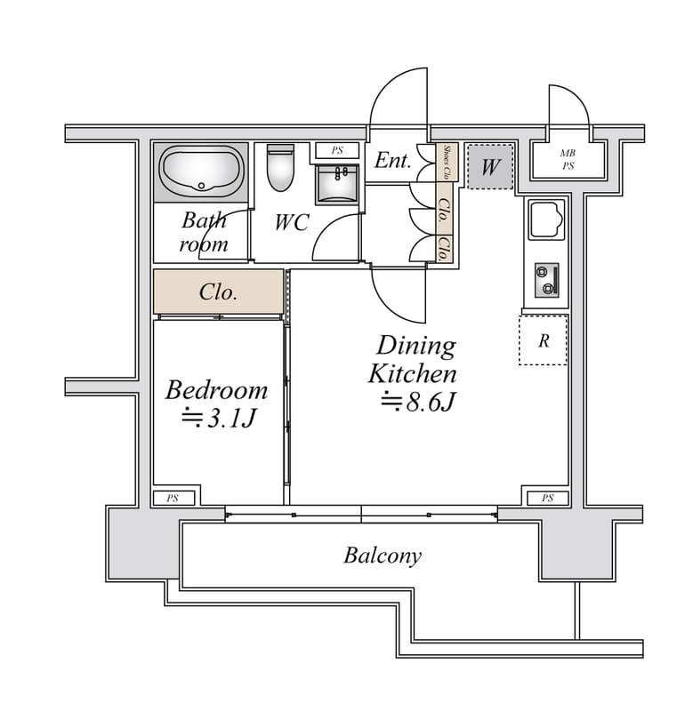 ドゥーエ日本橋 0202
