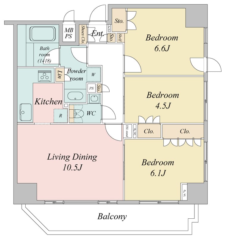 ドゥーエ日本橋 1304