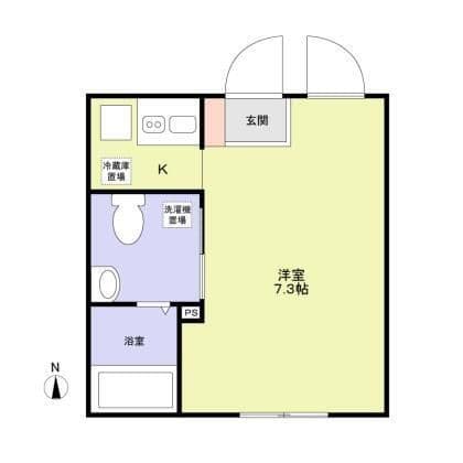 Glicion Kameido 202 間取り図