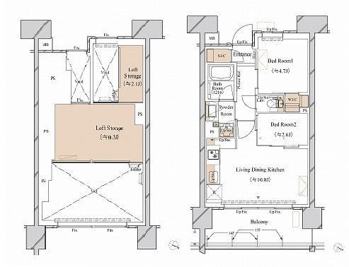 ブランシエスタ新丸子リバーフロ 1305
