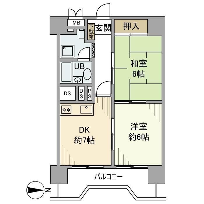 北品川サンハイツ 702 間取り図