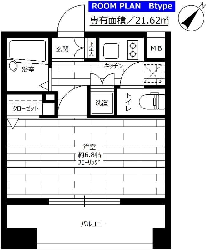 ステージグランデ文京大塚 202 間取り図