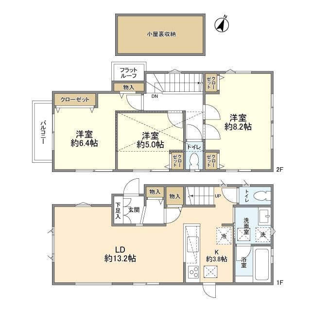 岡本3丁目貸家 28万円/入力なし/なし 間取り図