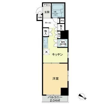 ライオンズマンション初台第3 0601 間取り図