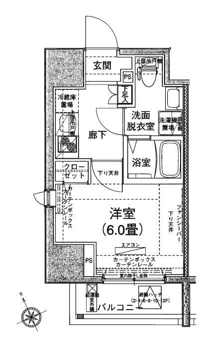 アイル大森壱番館 202 間取り図