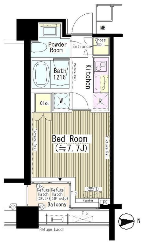 六本木エムケイアートレジデンス 205