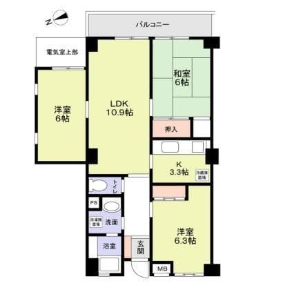 メゾンWAT 201 間取り図