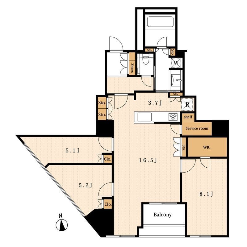 プラウドタワー白金台 3203