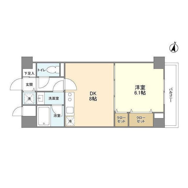 グランハイツ南雪谷 413 間取り図