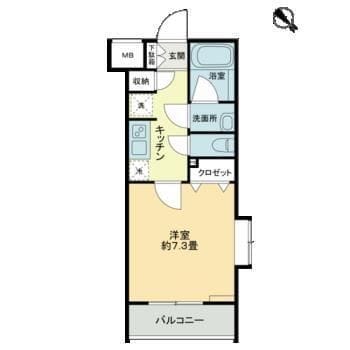 patio阿佐ヶ谷 0103 間取り図