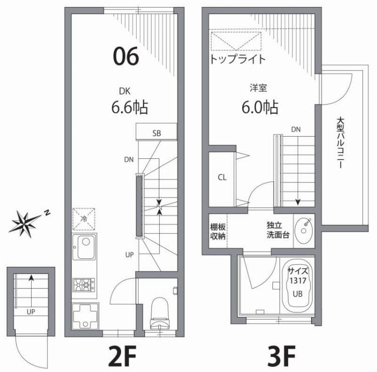 グランエッグス中野方南町 06 間取り図