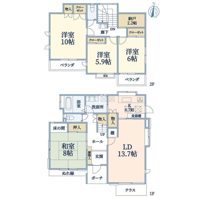 原宿1丁目T邸 17.5万円/なし/入力なし 間取り図