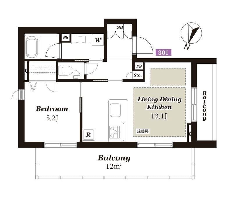 風香西新宿 3階部分の写真