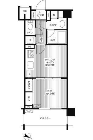 T・O BLDG.1st. 503 間取り図