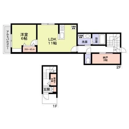 MITSUIKE GARDEN F 間取り図